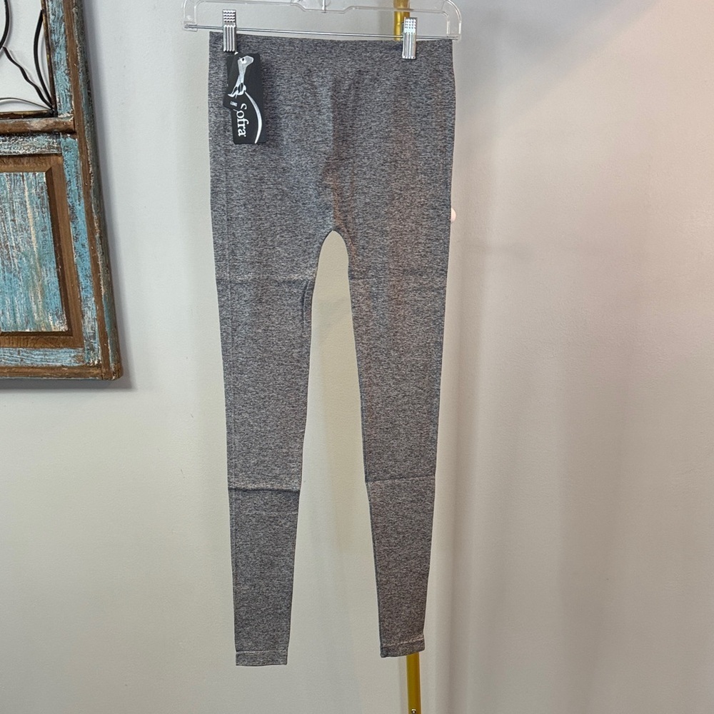 Sofra Gray Women's Leggings NWT small long